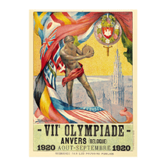 логотип олимпиады в Антверпене в 1920