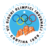 логотип олимпиады в Кортина д`Ампеццо в 1956